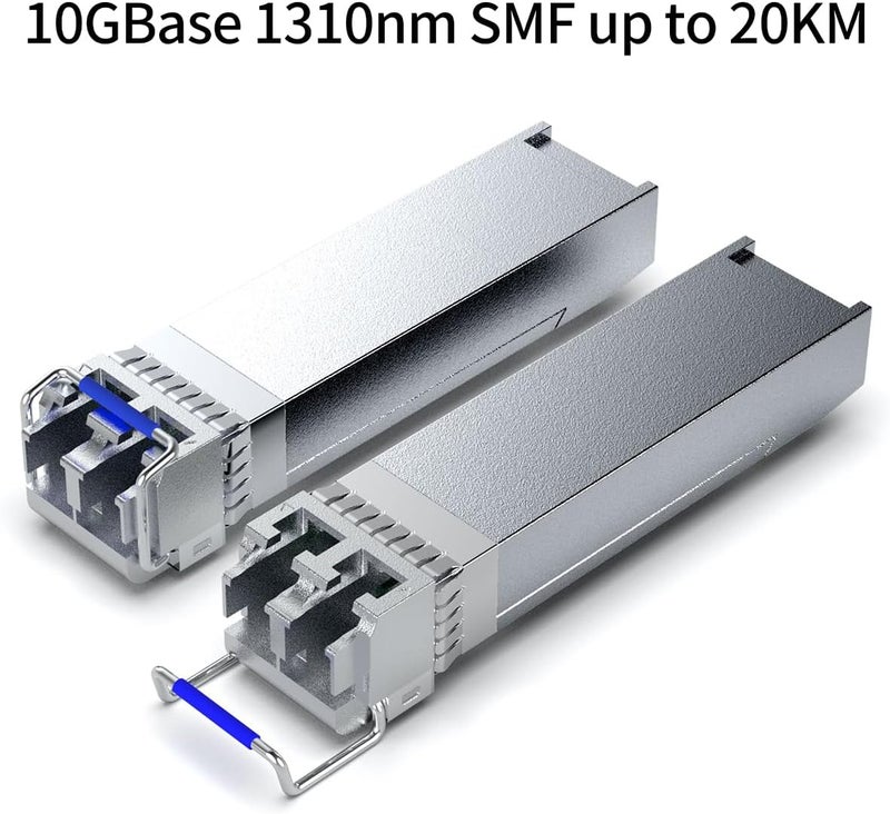 GESD SFP+ 10GBase-LR 1310nm SingleMode Module, 10G LC SMF Fiber Optic Transceiver for Cisco, Ubiquiti UniFi UF-SM-10G, Meraki MA-SFP-10GB-LR, Netgear, Fortinet, TP-Link and More (1310nm DDM 20km) - Image 2